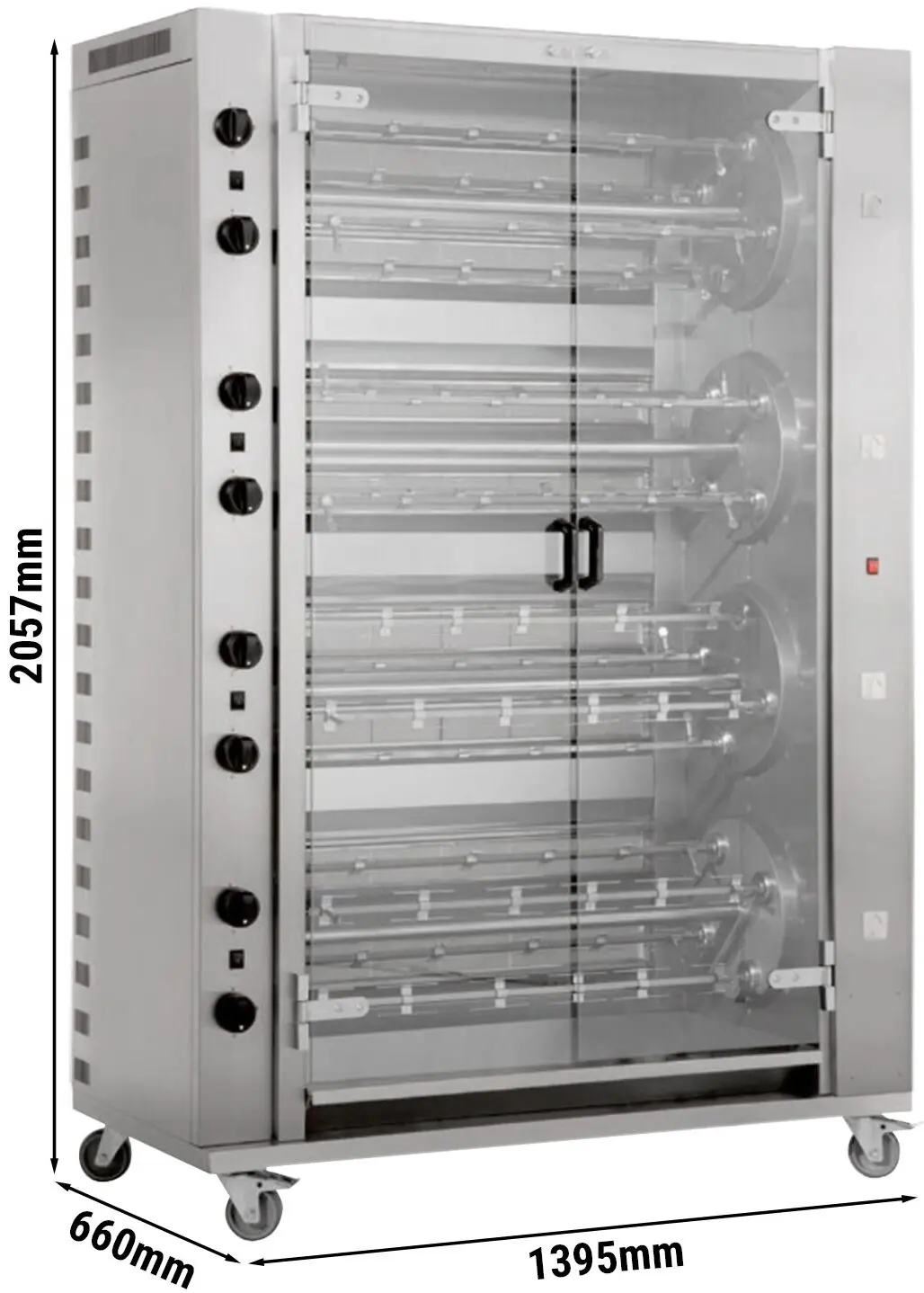 Grill pentru pui pe gaz GGM Gastro HGGM1696 (Inox) - 2