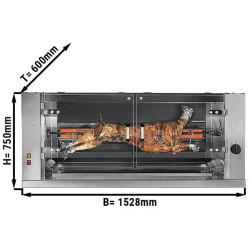 Grill pe gaz pentru miel și purcel de lapte GGM Gastro LGM1 (Inox) Thumb
