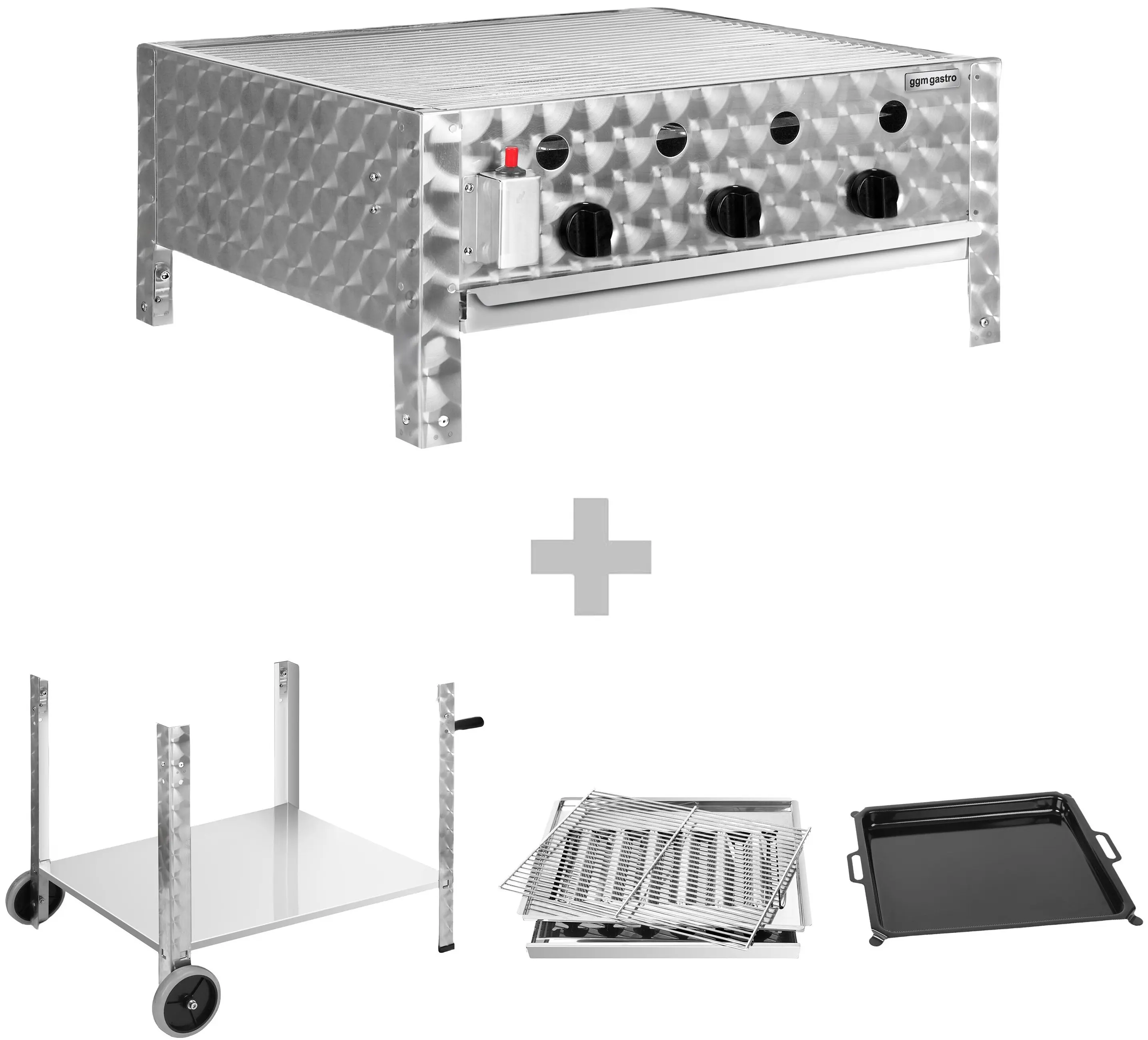 Газовый гриль GGM Gastro GGB3 (Inox) - 6