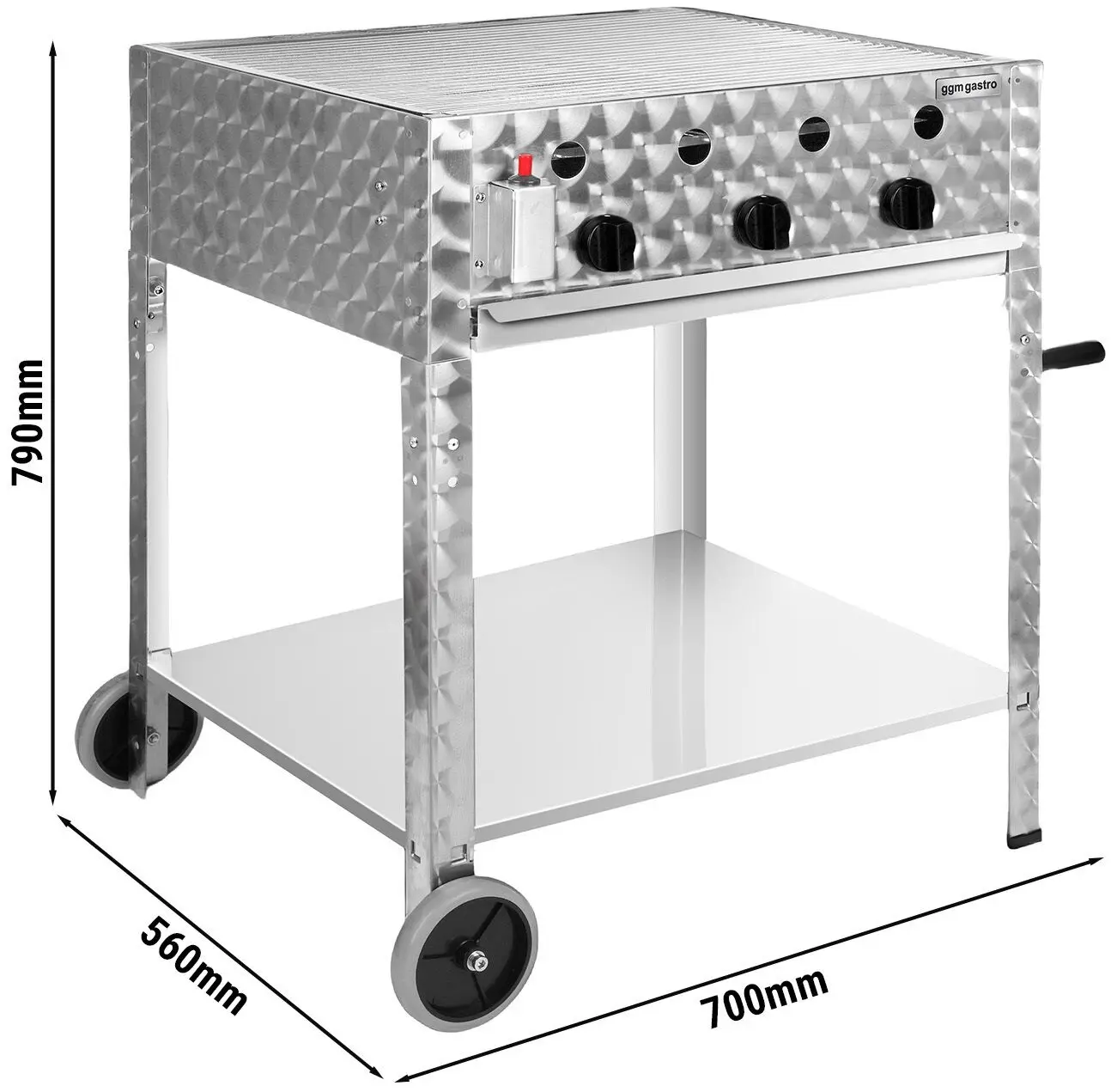 Газовый гриль GGM Gastro GGB3 (Inox) - 10