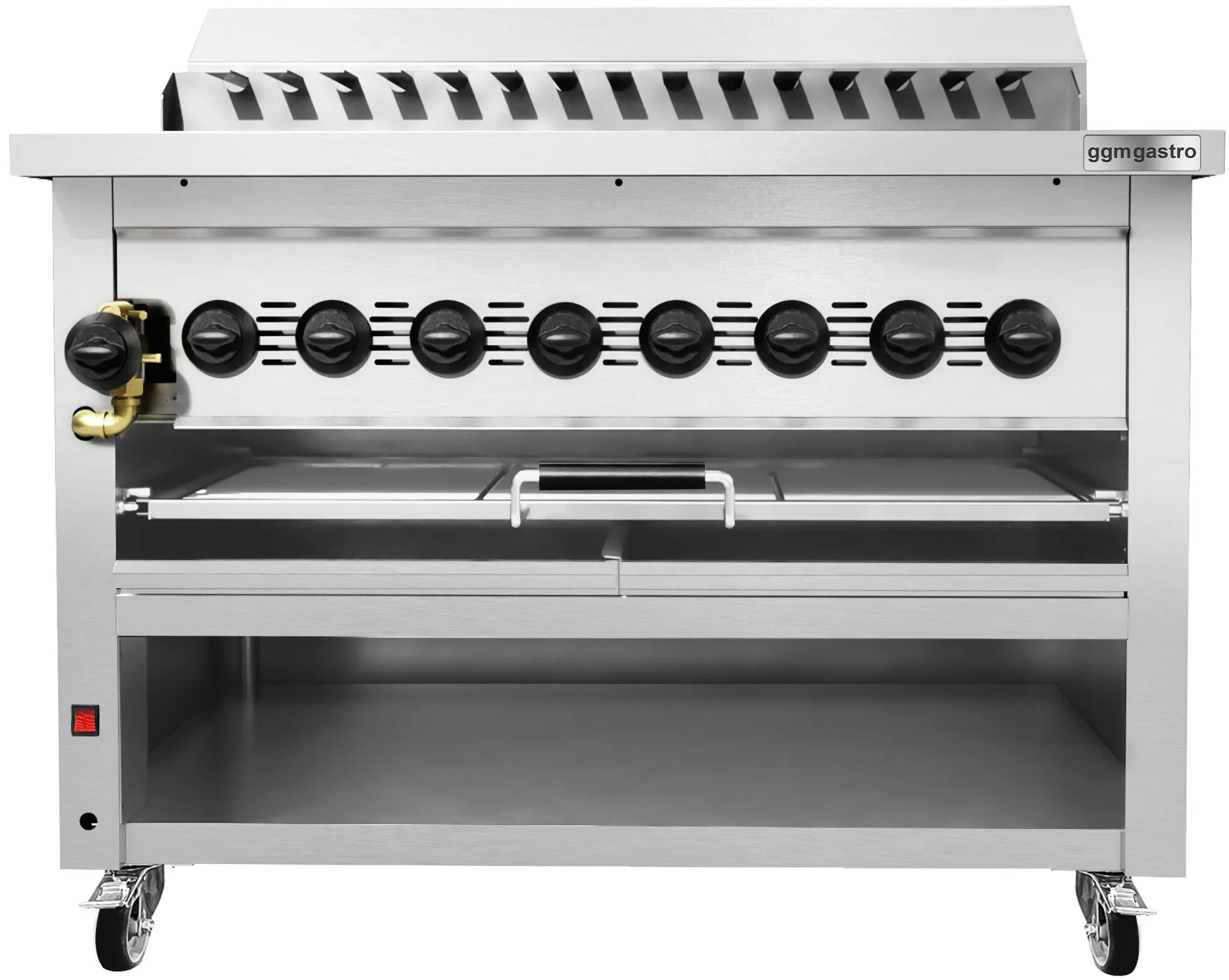 Grătar pe gaz GGM Gastro KHGE15G (Inox) - 2