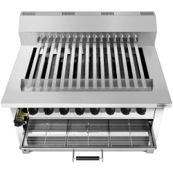 Grătar pe gaz GGM Gastro KHGE15G (Inox) Thumb