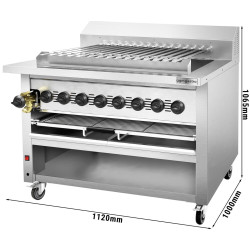 Grătar pe gaz GGM Gastro KHGE15G (Inox) Thumb