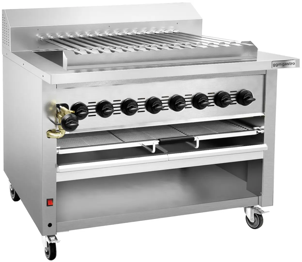 Grătar pe gaz GGM Gastro KHGE15G (Inox)