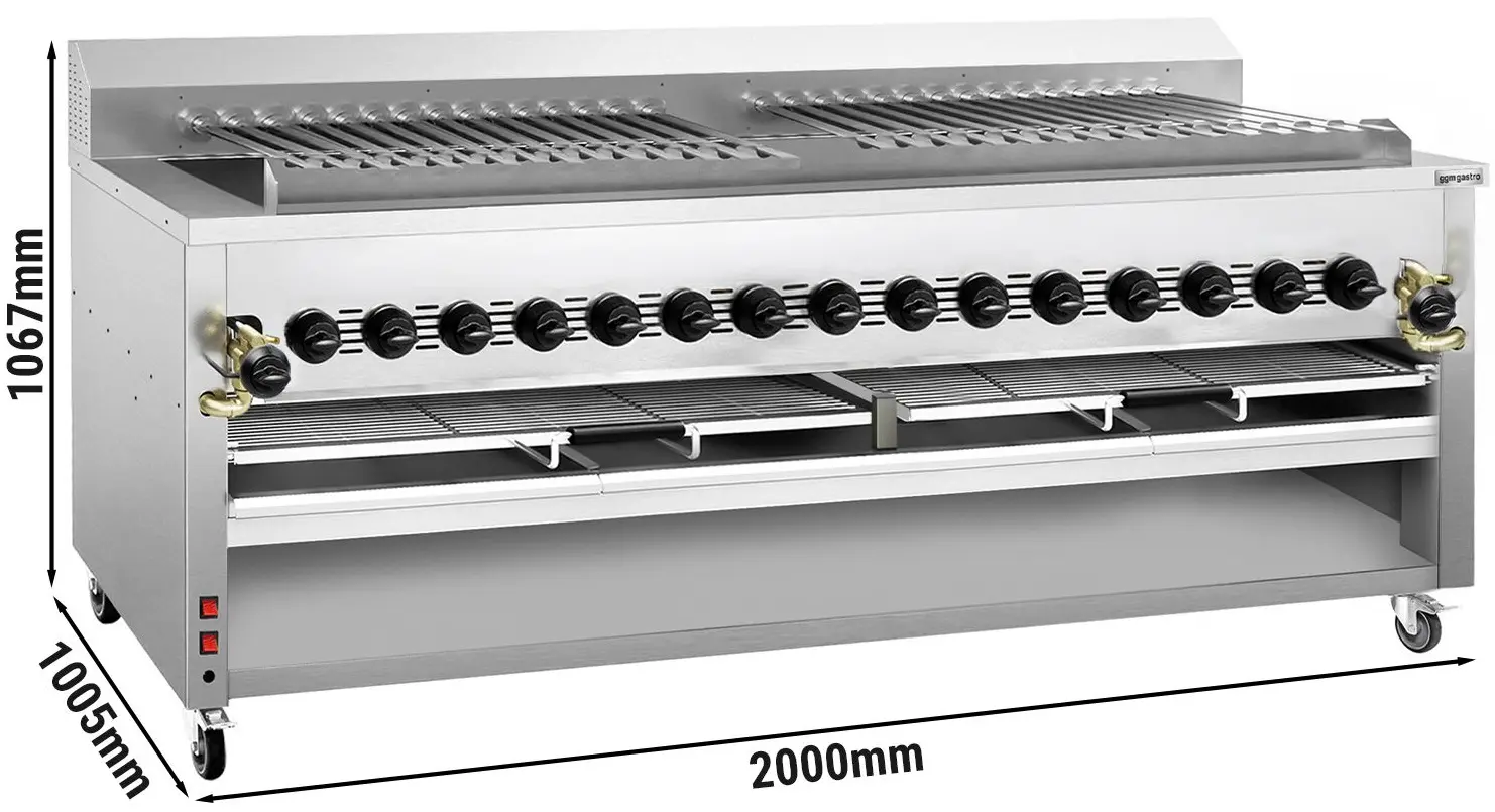 Grătar pe gaz GGM Gastro KHGEG30 (Inox) - 11