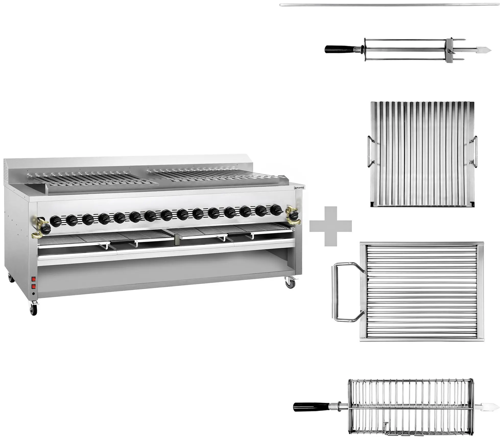 Grătar pe gaz GGM Gastro KHGEG30 (Inox) - 9