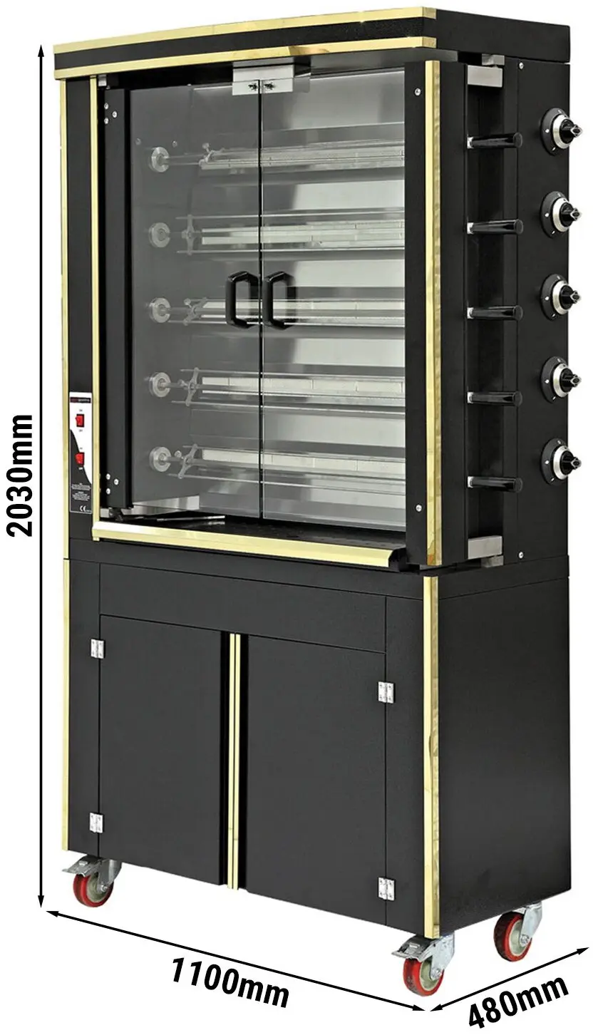 Grill electric pentru pui GGM Gastro EHGE530 (Black) - 2
