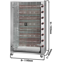 Grill electric pentru pui GGM Gastro EHKM848-B (Inox) Thumb