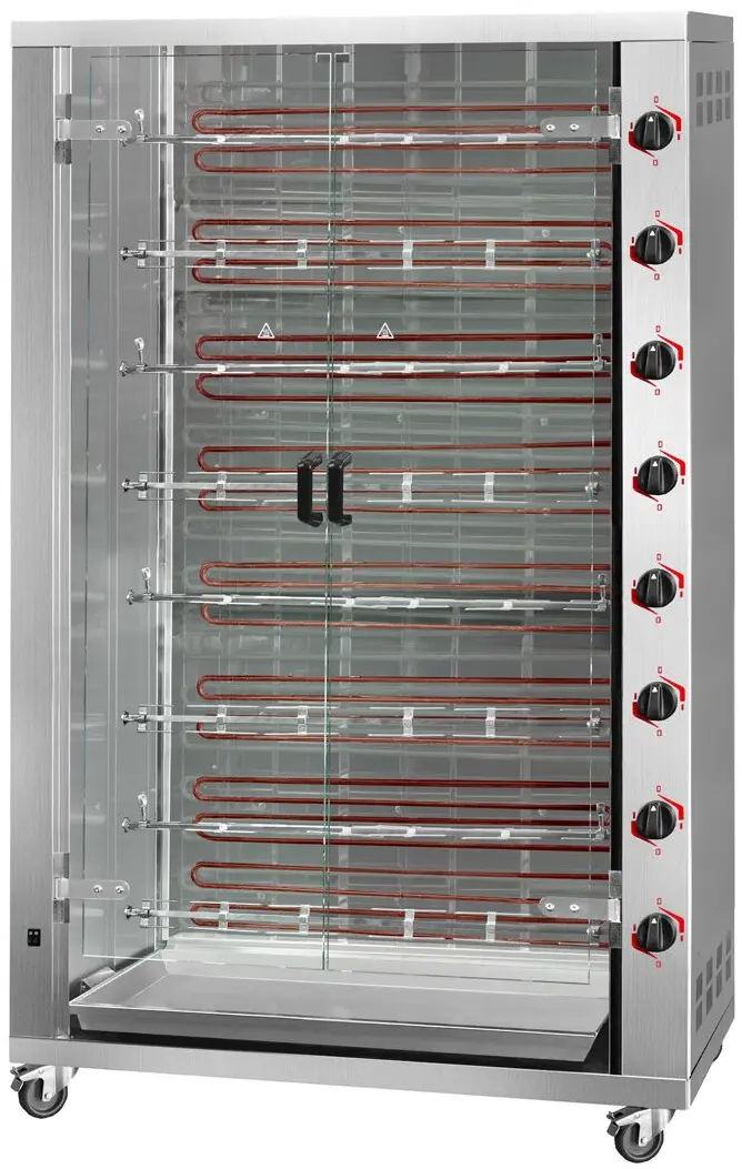 Grill electric pentru pui GGM Gastro EHKM848-B (Inox)