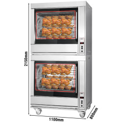Grill electric pentru pui GGM Gastro EM1484C (Inox) Thumb