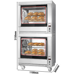 Гриль для кур электрический GGM Gastro EM1484KC (Inox) Thumb