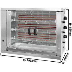 Grill electric pentru pui GGM Gastro EM318E-B (Inox) Thumb