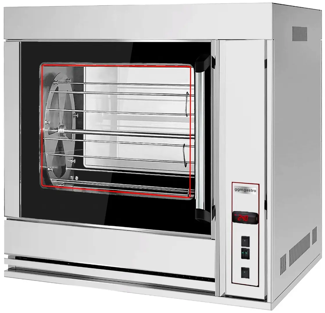Grill electric pentru pui GGM Gastro EM420C (Inox)