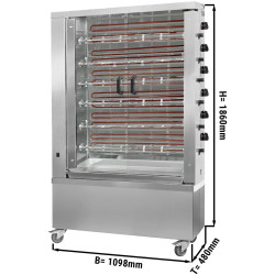 Гриль для кур электрический GGM Gastro EM636E-B (Inox) Thumb