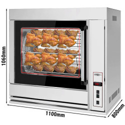 Гриль для кур электрический GGM Gastro EM742C (Inox) Thumb