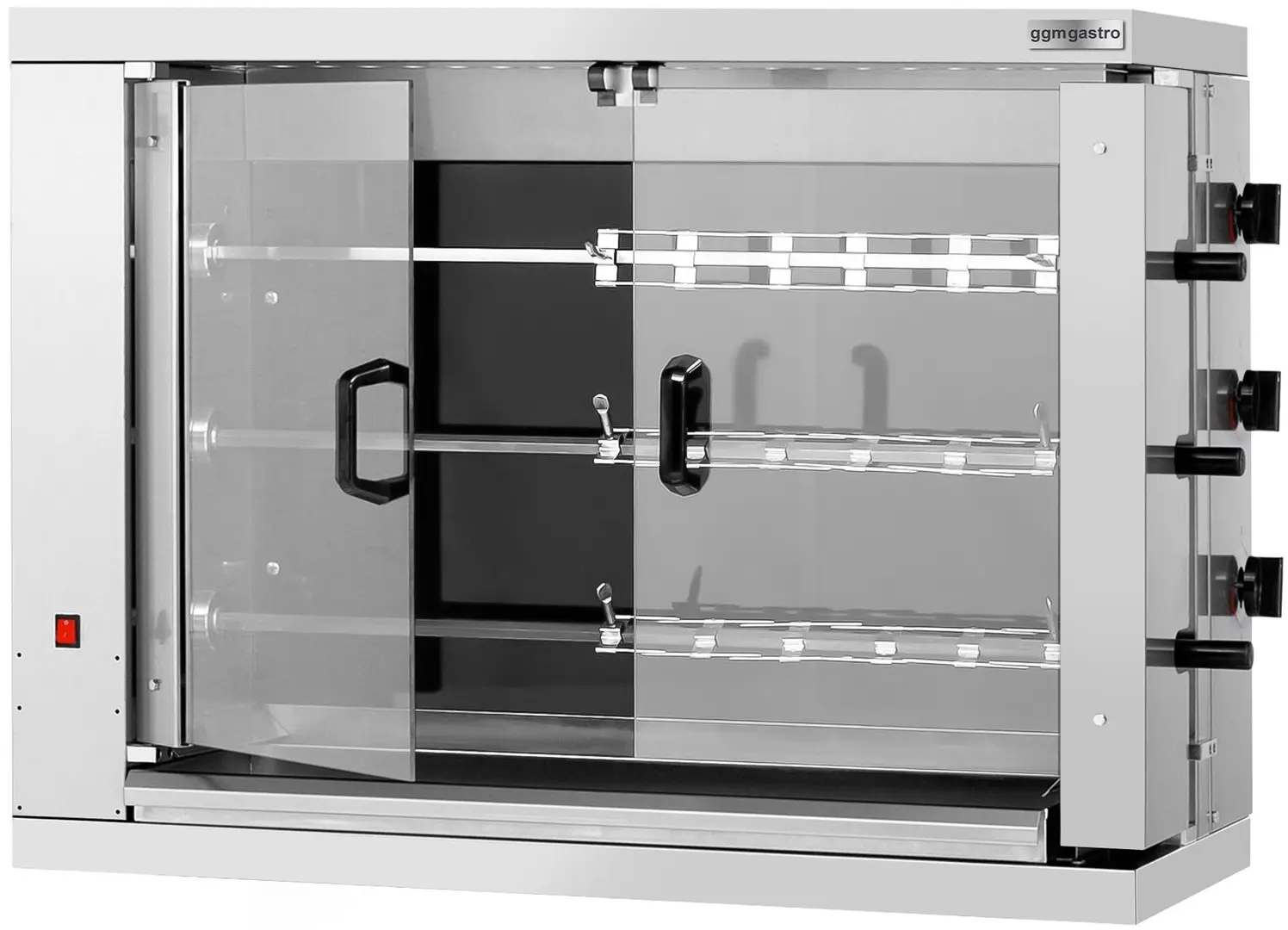 Гриль для кур электрический GGM Gastro HGEM318-B (Inox)