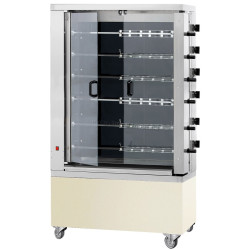 Гриль для кур электрический GGM Gastro HGEM636-B (Inox/Beige)