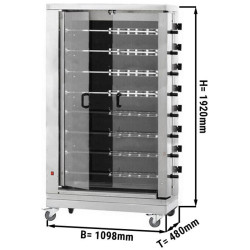Grill electric pentru pui GGM Gastro HGEM848 (Inox) Thumb