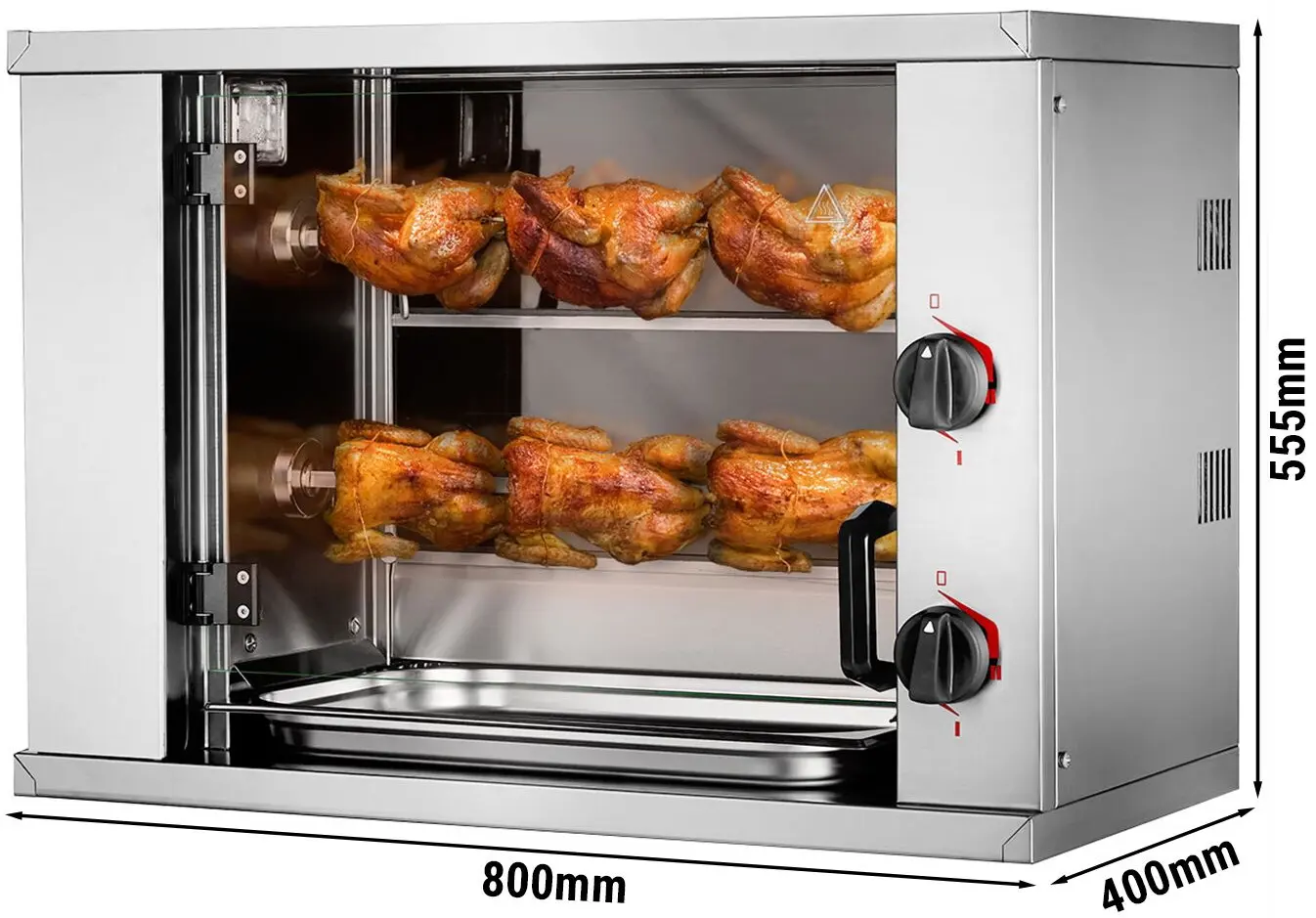 Grill electric pentru pui GGM Gastro MHGEM26 (Inox) - 2