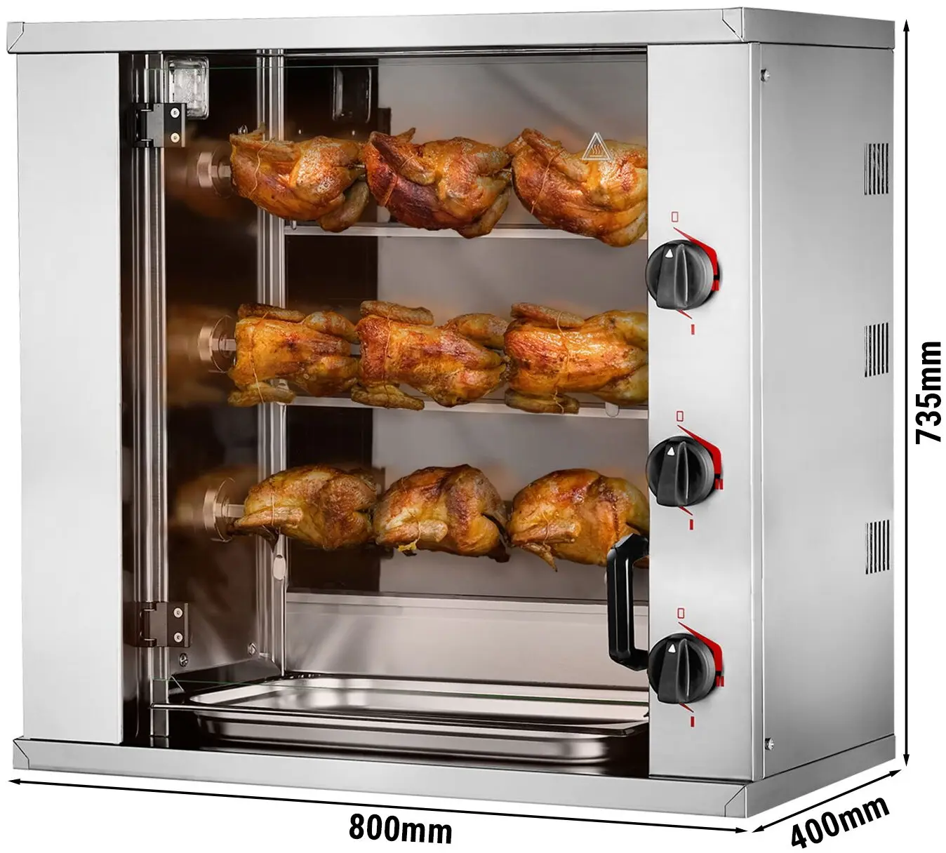 Grill electric pentru pui GGM Gastro MHGEM39 (Inox) - 2