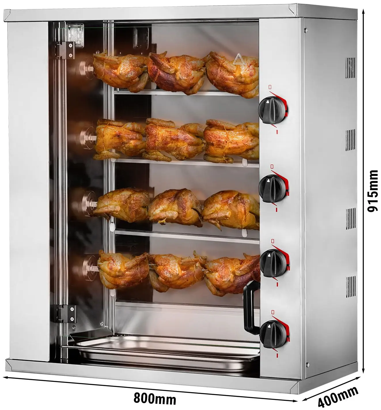 Grill electric pentru pui GGM Gastro MHGEM412 (Inox) - 2