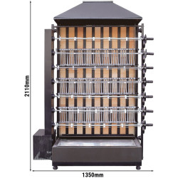 Grătar pe cărbuni pentru pui GGM Gastro HKGM735 (Black) Thumb