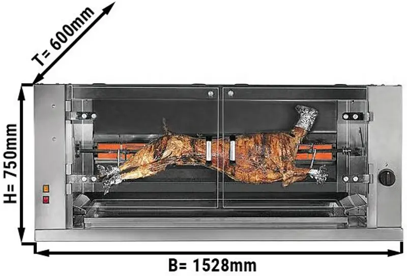 Гриль для ягнят и поросят GGM Gastro LEM1 (Inox) - 2