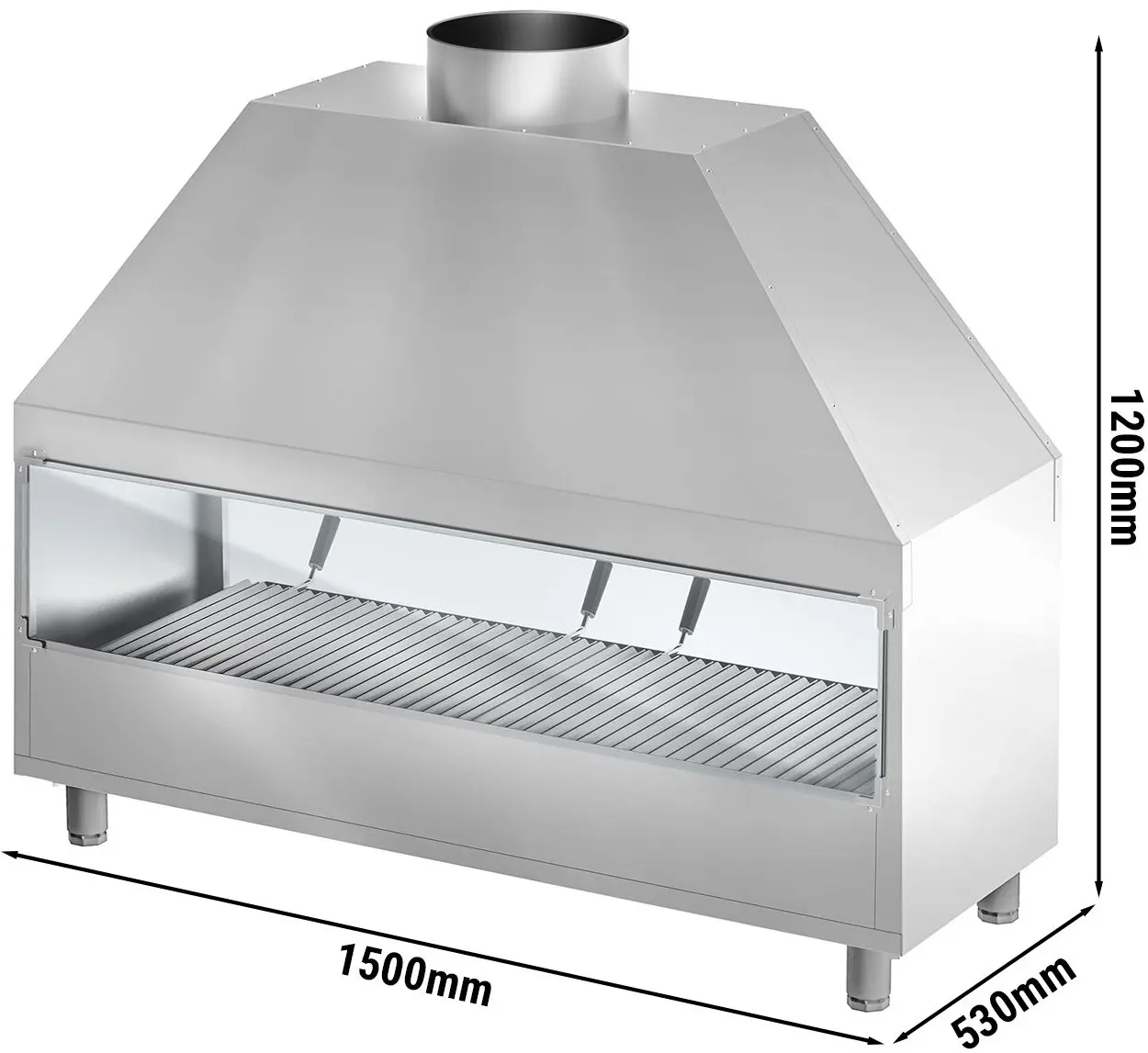 Гриль-мангал GGM Gastro HKGK15 (Inox) - 4