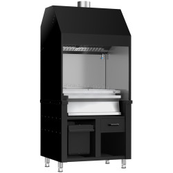 Гриль на углях GGM Gastro Berlin HKGE1000S#KGE800 (Black/Inox)