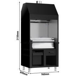 Гриль на углях GGM Gastro Berlin HKGE1000S#KGE800 (Black/Inox) Thumb