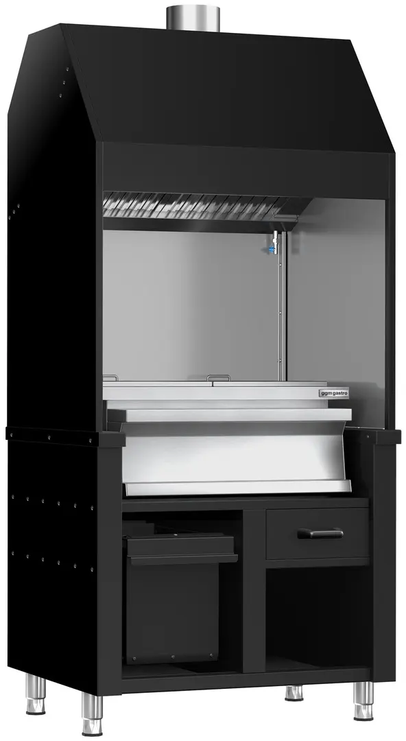 Гриль на углях GGM Gastro Berlin HKGE1000S#KGE800 (Black/Inox)