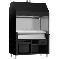 Гриль на углях GGM Gastro Berlin HKGE1400S#KGE1200 (Black/Inox)