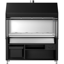 Grătar pe cărbuni GGM Gastro Berlin HKGE1800S#KGE1600 (Black/Inox) Thumb