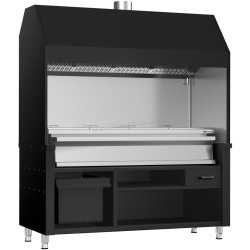 Гриль на углях GGM Gastro Berlin HKGE1800S#KGE1600 (Black/Inox)