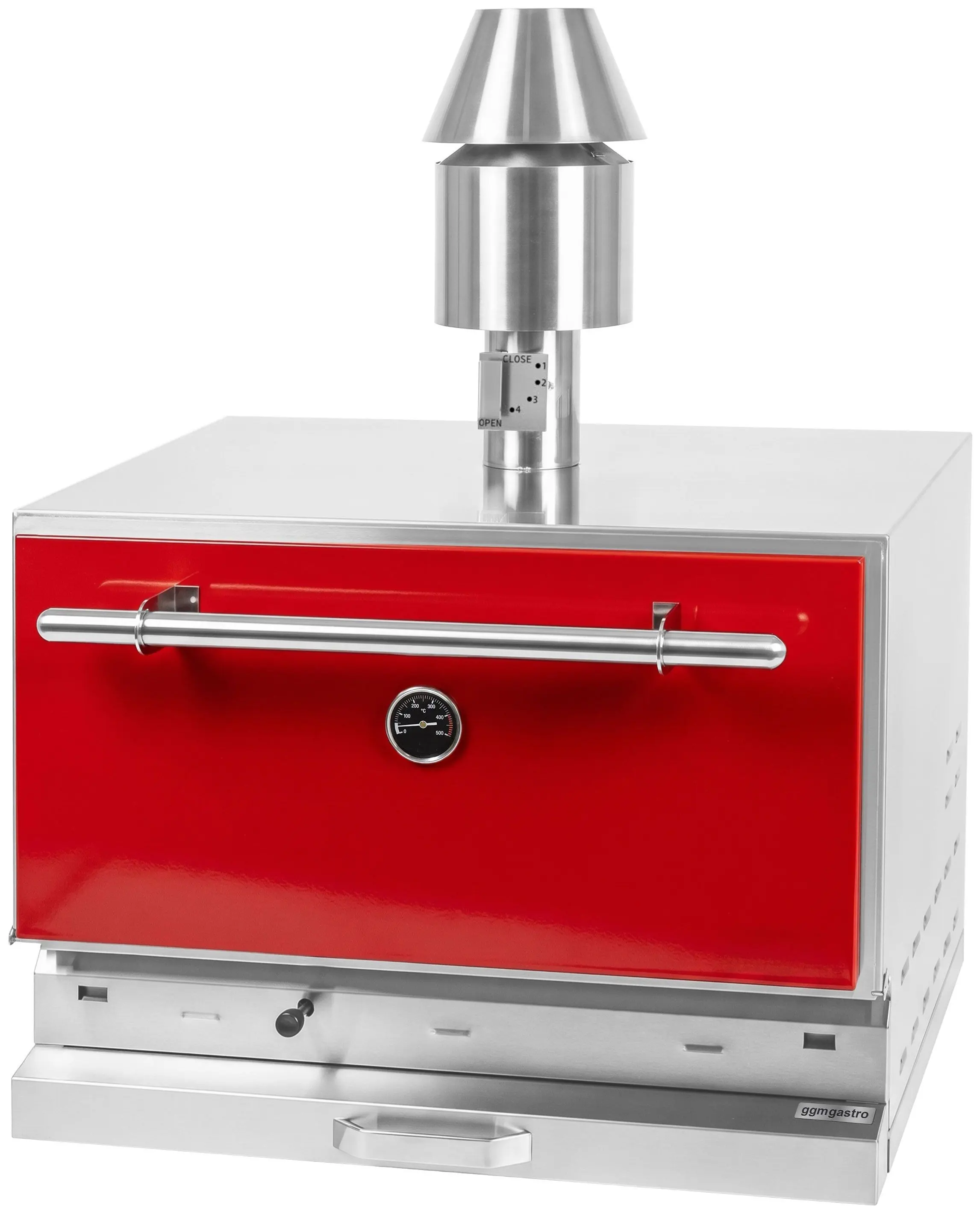Гриль на углях GGM Gastro CHOE761 (Red/Inox) - 3