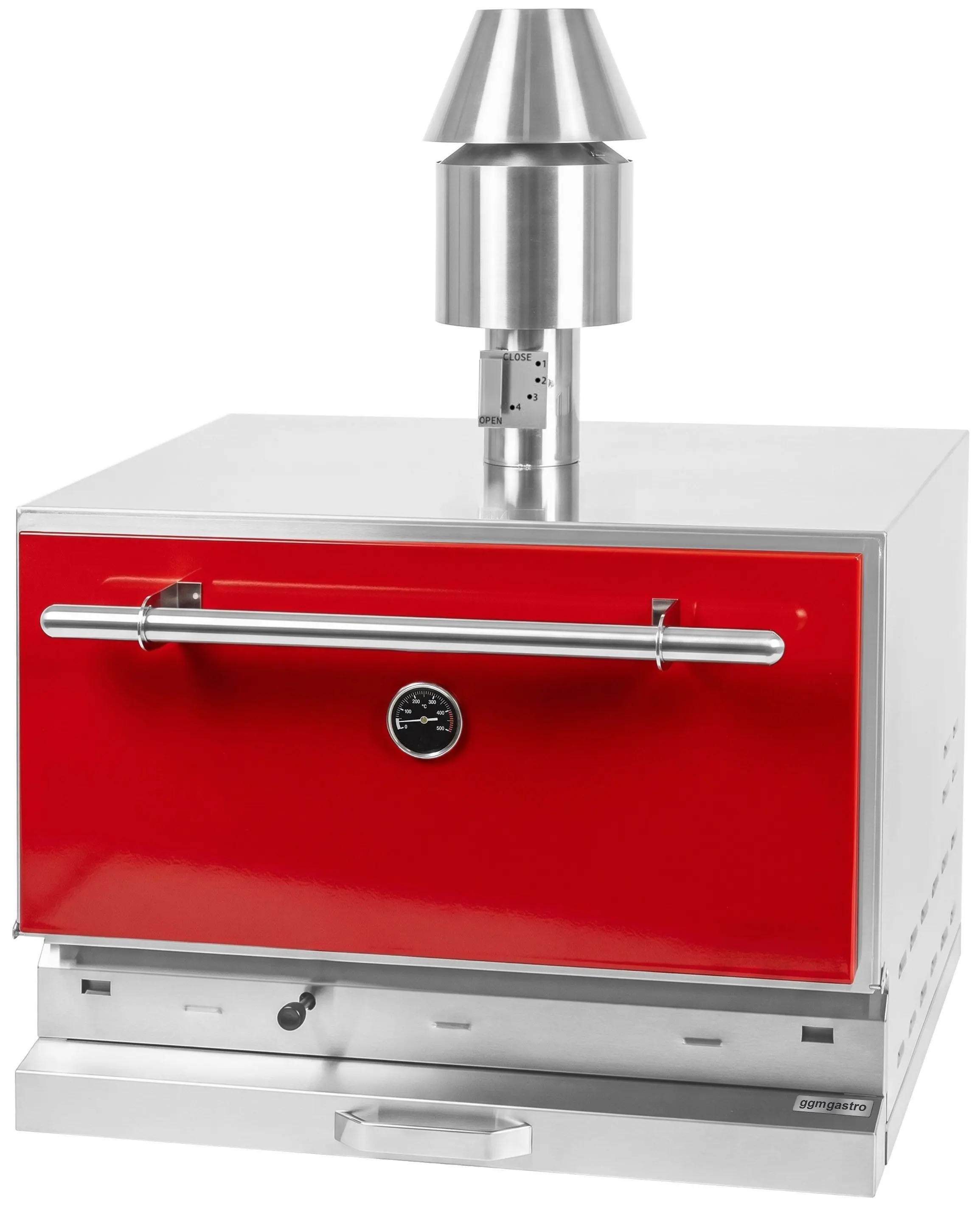 Гриль на углях GGM Gastro CHOE881R (Red/Inox) - 3