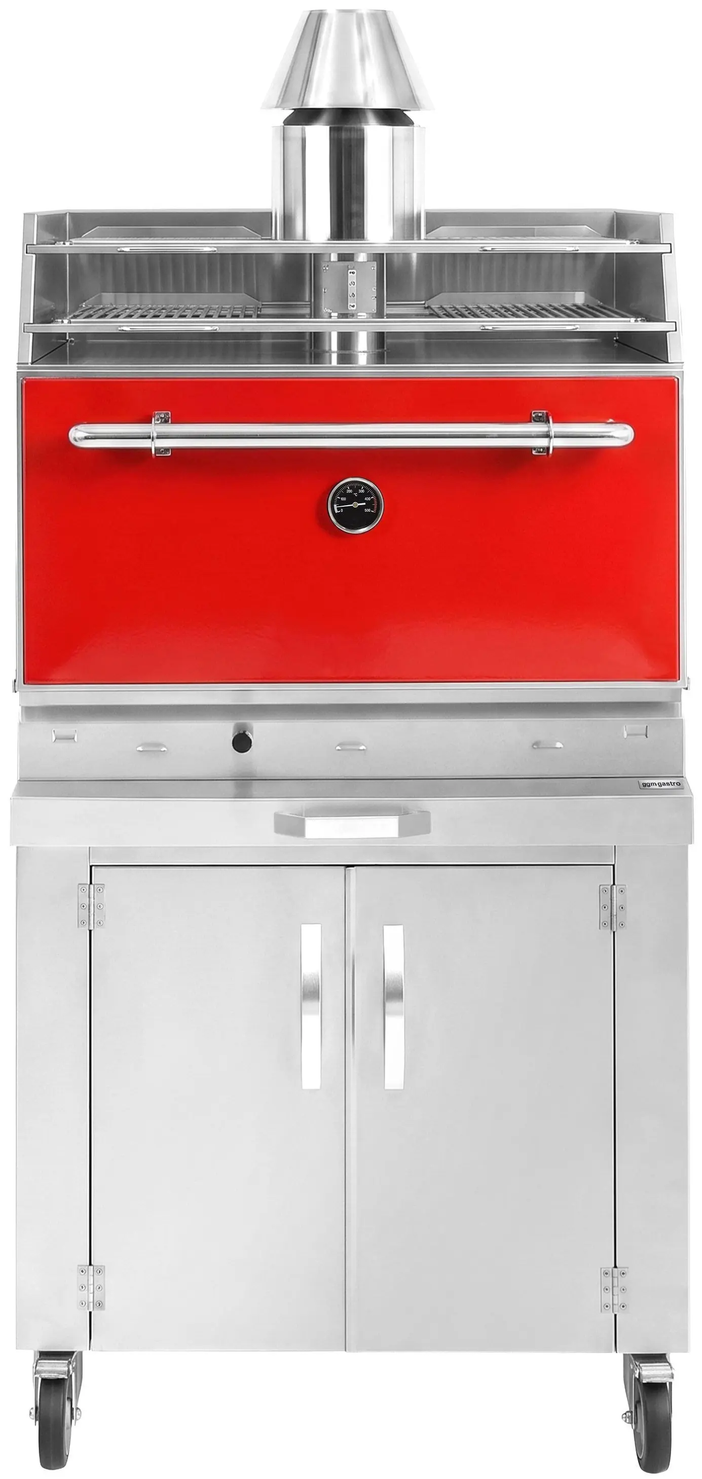 Гриль на углях GGM Gastro CHOE881R#UB#RA (Red/Inox) - 2