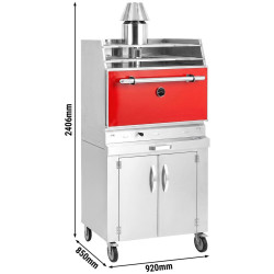 Гриль на углях GGM Gastro CHOE881R#UB#RA (Red/Inox) Thumb