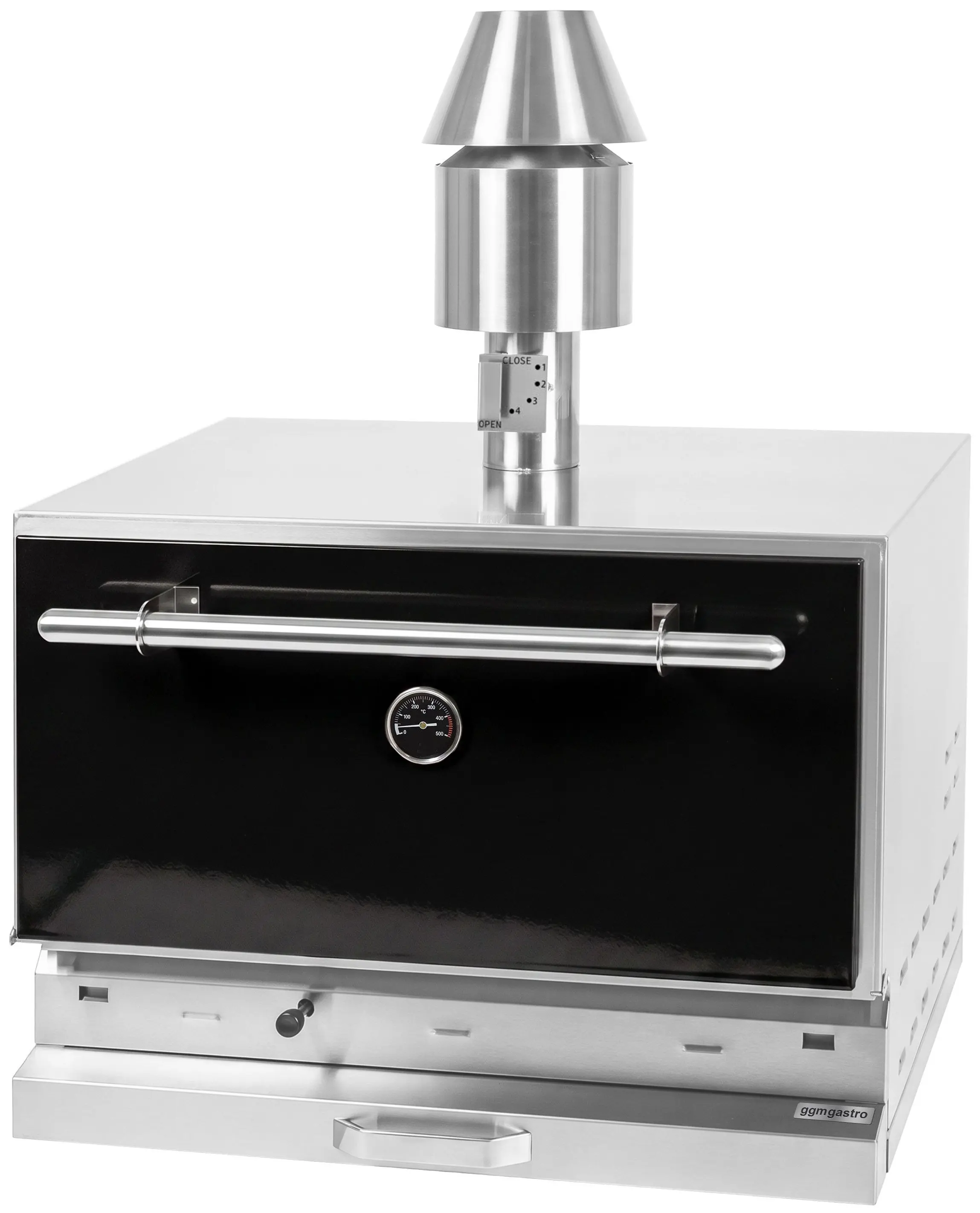 Гриль на углях GGM Gastro CHOE881S (Black/Inox) - 3