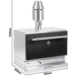 Гриль на углях GGM Gastro CHOE881S (Black/Inox) Thumb