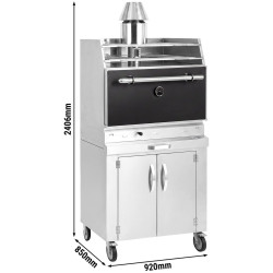 Гриль на углях GGM Gastro CHOE881S#UB#RA (Black/Inox) Thumb