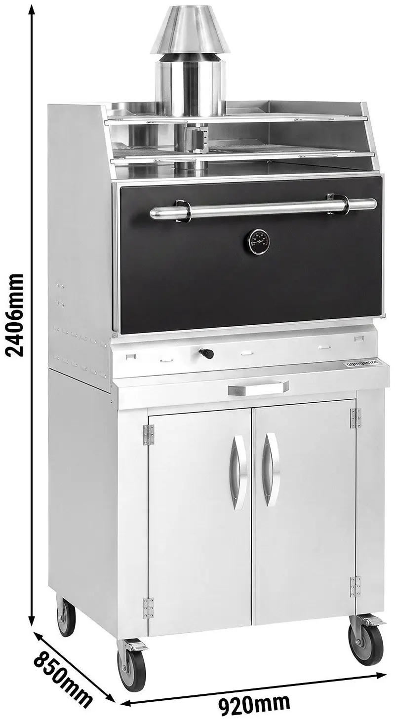 Гриль на углях GGM Gastro CHOE881S#UB#RA (Black/Inox) - 10