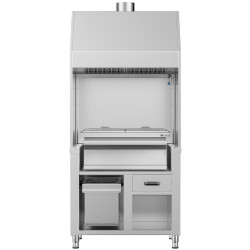 Гриль на углях GGM Gastro HKGE1000E#KGE800 (Inox) Thumb