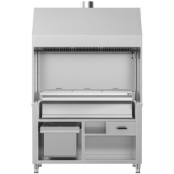 Гриль на углях GGM Gastro HKGE1400E#KGE1200 (Inox) Thumb