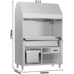 Гриль на углях GGM Gastro HKGE1400E#KGE1200 (Inox) Thumb