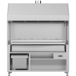 Гриль на углях GGM Gastro HKGE1800E#KGE1600 (Inox) Thumb