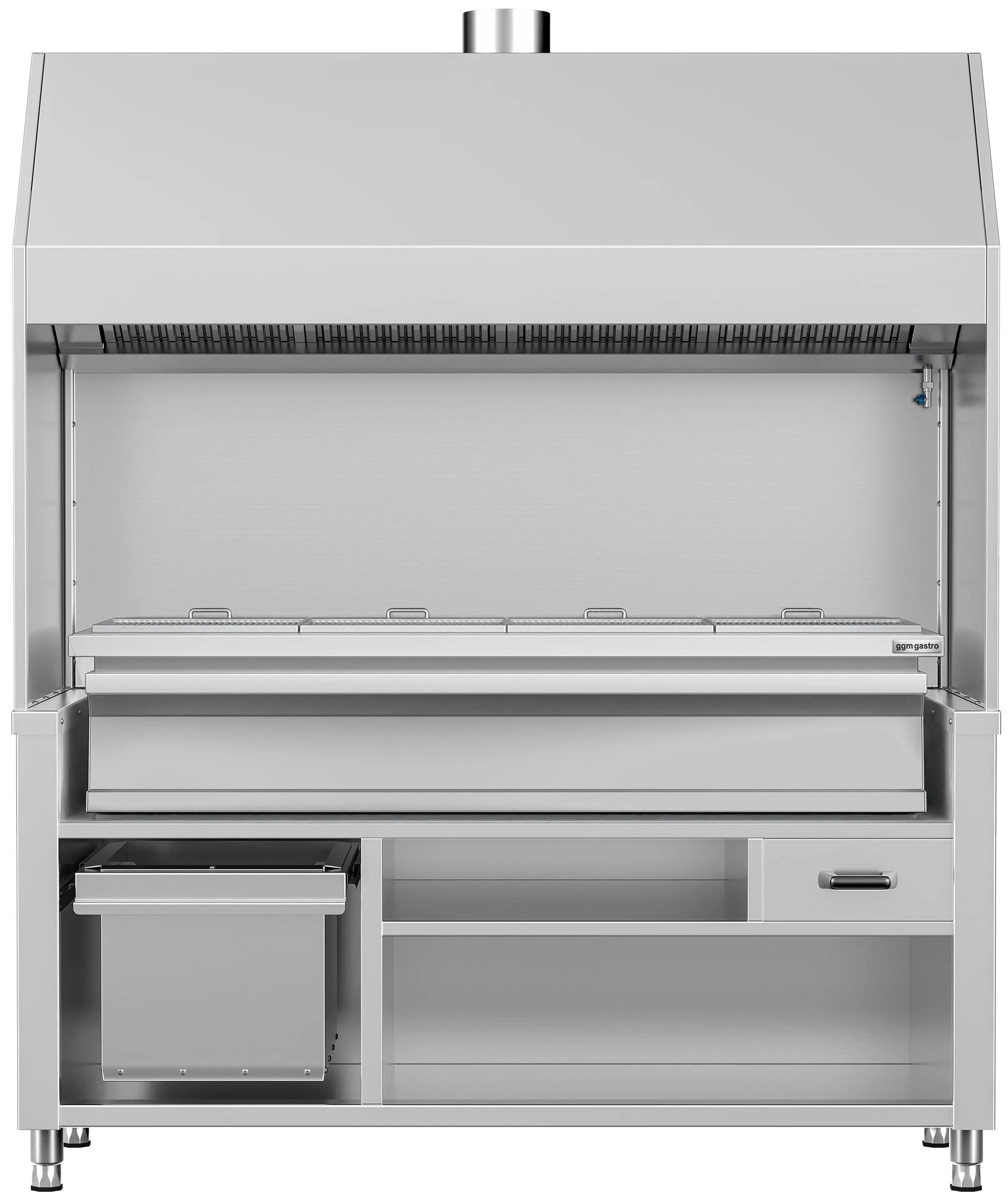 Гриль на углях GGM Gastro HKGE1800E#KGE1600 (Inox) - 2
