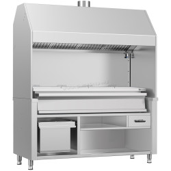 Гриль на углях GGM Gastro HKGE1800E#KGE1600 (Inox)