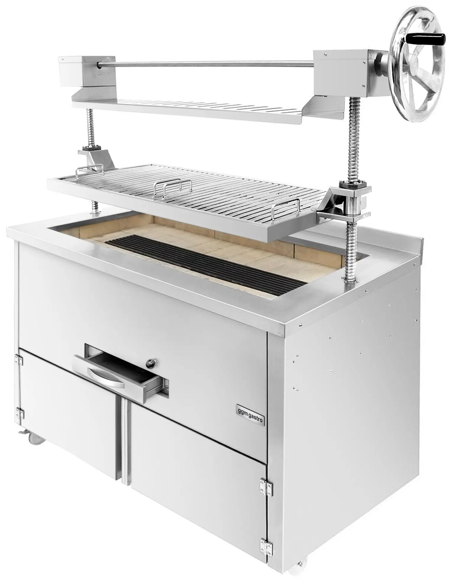 Гриль на углях GGM Gastro HKGLE120 (Inox) - 4