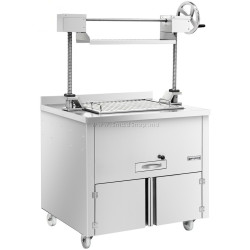 Гриль на углях GGM Gastro HKGLE80 (Inox)